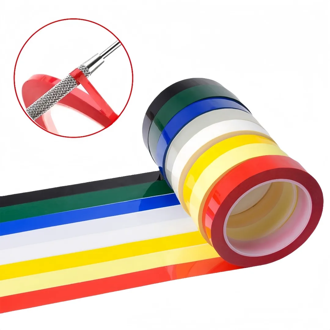 1 rouleau de rubans pour instruments dentaires, ruban pour Autoclave, 10 couleurs, ruban de gomme Marla Autoclavable, 150 °   Rubans de désinfection F Steam 8 mm de large