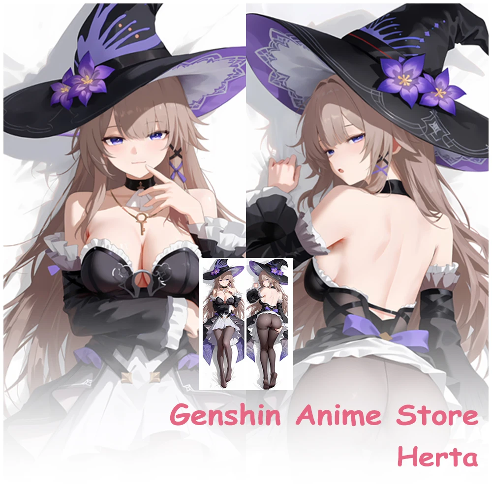 

Dakimakura Game Honkai Impact 3, наволочка Herta Kawaii, чехол в натуральную величину, чехол для подушки для сна отаку, обнимающий реквизит для косплея