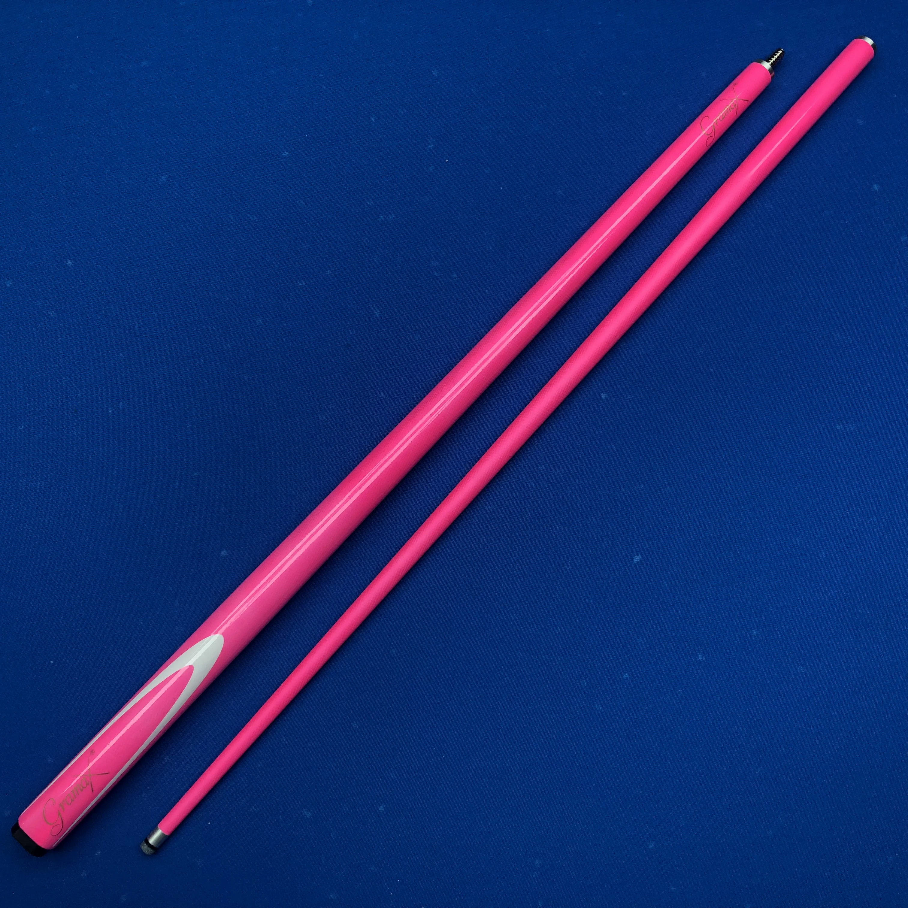 

1/2 Break Down Fiberglass Snooker Cue 9.6mm Low Deflection Shaft Stainless Steel Quick Joint Multi Layer Tip Billiard Stick