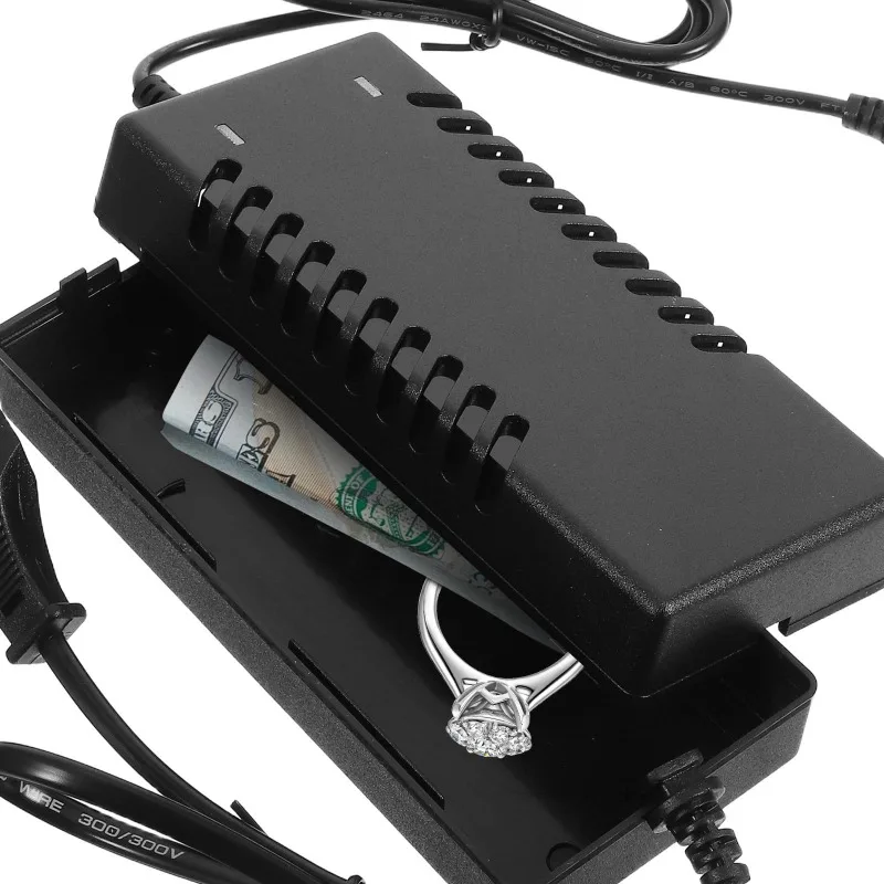 Hidden Safe Box Fake Charger Money Hider for Travel, Plastic Secret Container for Valuables, Secure Diversion Storage Case,