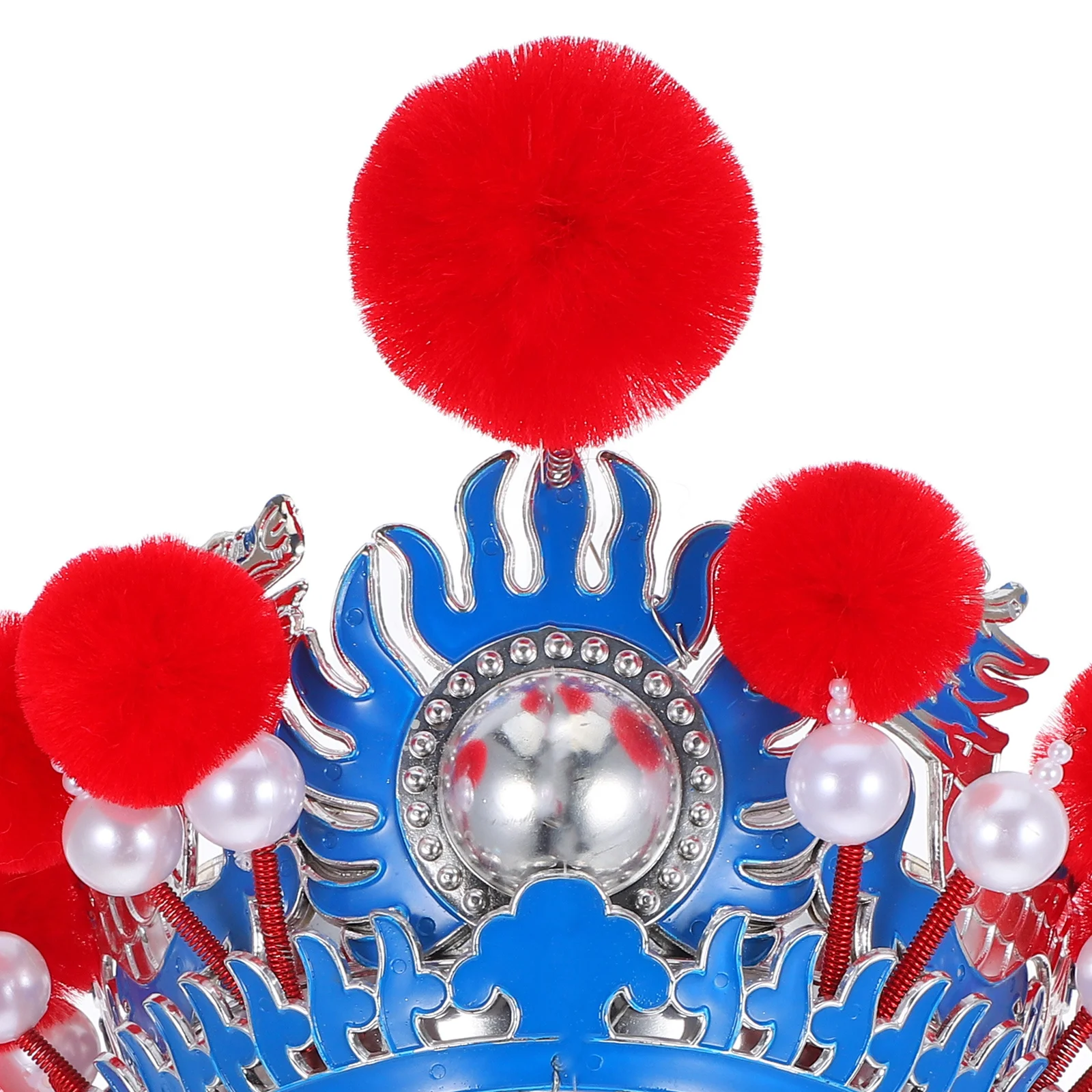 قبعة أوبرا بكين قابلة للتعديل غطاء رأس أوبرا بكين لأداء المسرح ملحقات هانفو زي الحفلات أسد الرقص