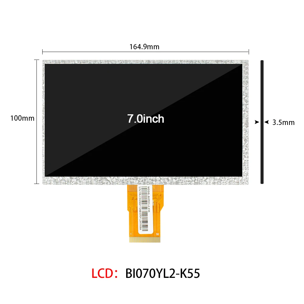 Placa controladora de pantalla LCD de 7 pulgadas, 1024x600, para Lattepanda, Raspberry Pi, PC, placa de desarrollo DIY