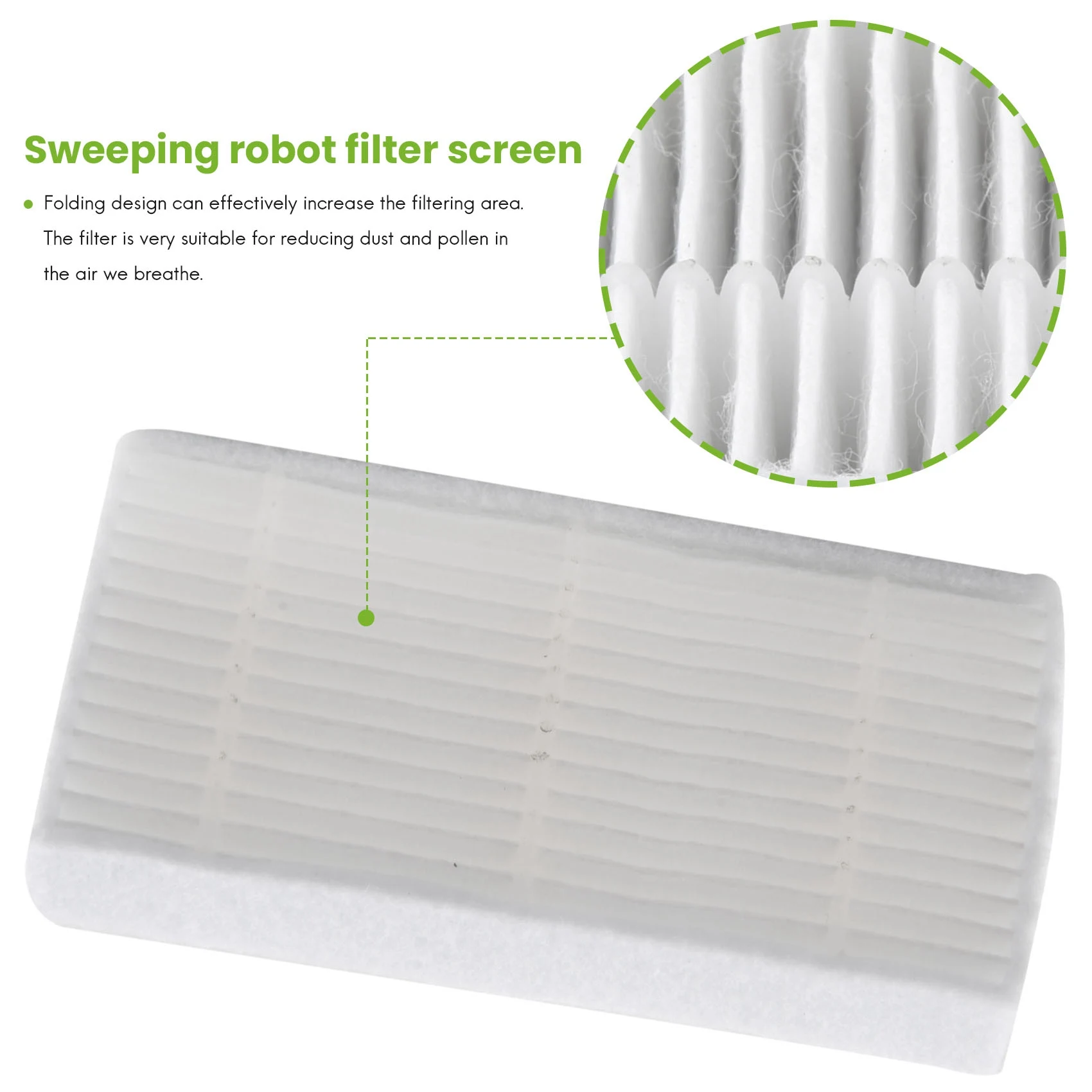 Filtro HEPA Premium da 10 pezzi per aspirapolvere robotico ILIFE V3s V5 V5s V3s Pro