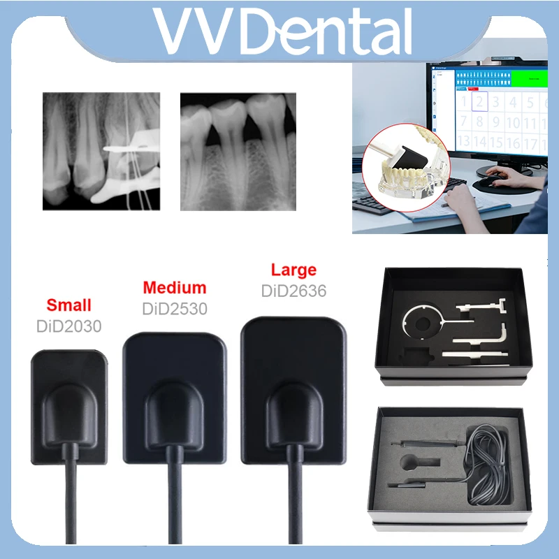 Цифровой рентгеновский датчик VVDental RVG, высокочастотная интраоральная система визуализации, HD-изображение, USB-радиовизиограф, оральный датчик, стоматологический инструмент.