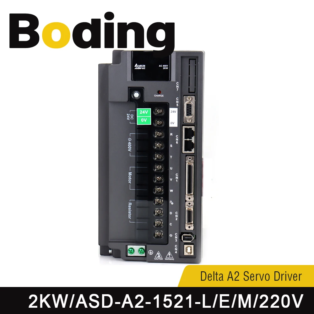 Boding A2 Servo Driver Asd-a2-2023-l Asd-a2-2023-u Asd-a2-2023-e Asd-a2-2023-f Asd-a2-2023-m 2kw 220v