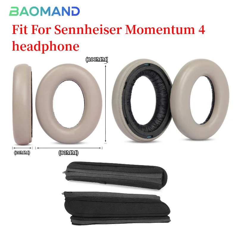 

Replacement Earpads For Sennheiser Momentum 4 Headphones Softer Protein Leather Earpads High Quality Earpads