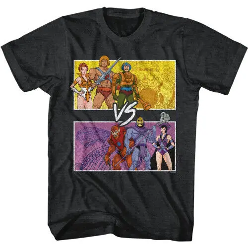

Masters of the Universe He Man Vs Skeletor T-Shirt - Black