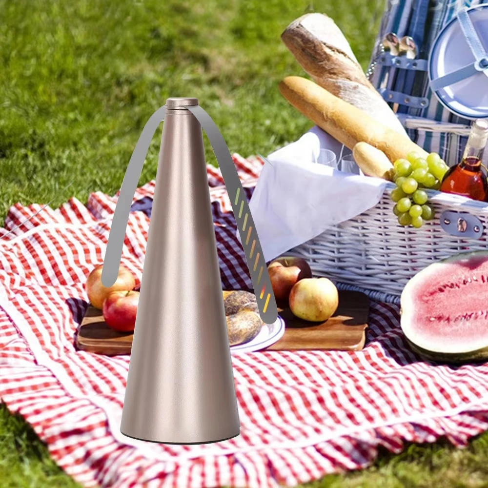 USB-Kabel/Trockenbatterie Outdoor Multifunktionaler Fliegenschutz 360 ° Rotations-Ventilator für Lebensmittel, Camping, BBQ, gegen Mücken und Fruchtfliegen – Detail 10