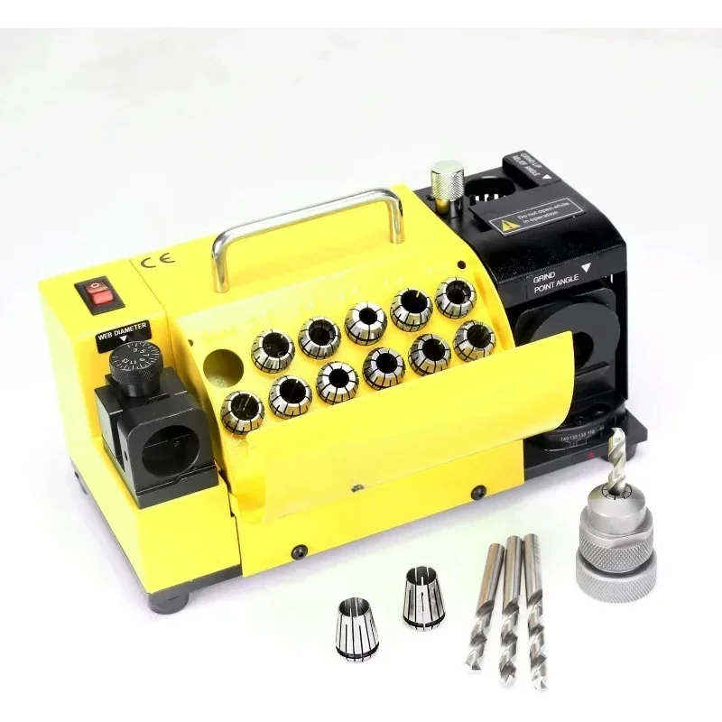 Drill Bits Sharpener, MR-13A Drill bit Grinding Machine 3-15mm, 95° to 135° Point Angle Adjustable Drill Bit Re-Sharpener,