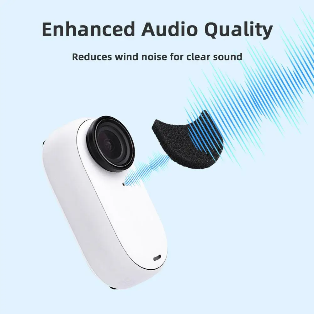 6pcs Windproof Sponge Protective Case Noise Reduction Dustproof Cover For Insta360 GO 3S/Insta360 GO 3 Thum Camera Accessories