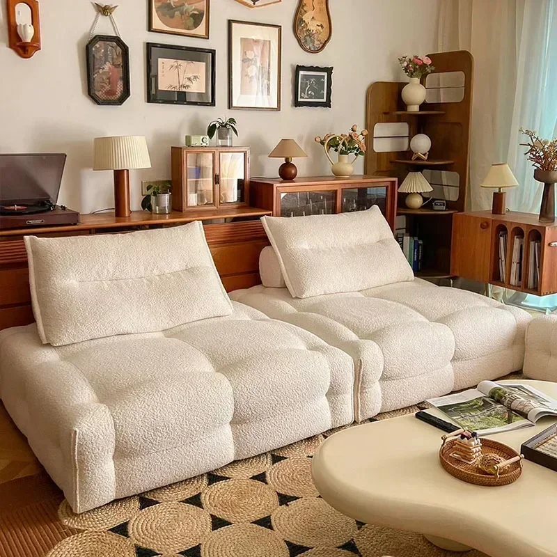

Fancy Unique Living Room Sofas New Arrival Large Wood Luxury Nordic Lazy Sofa Modern Floor European Divano Apartment Furniture
