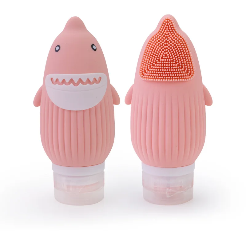 Bottiglia da viaggio per liquidi Contenitori da viaggio cosmetici in silicone a prova di perdite approvati TSA, per shampoo, lozione, articoli da toeletta