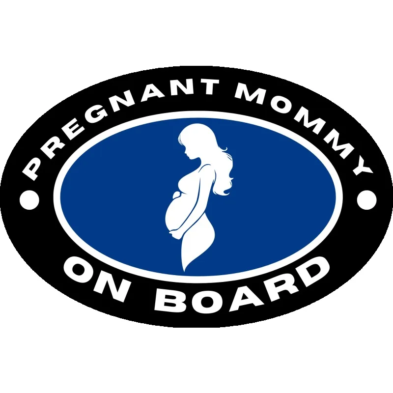 

Car Sticker PREGNANT ON BOARD VINYL STICKER 13cm PVC KK