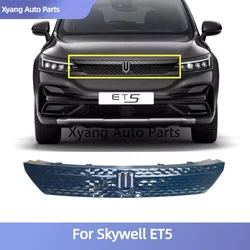 Front Bumper Central Radiator Grille Trim Assemlby For Skywell ET5 C6010130BAA C6010133BAAA C6010134BAAA