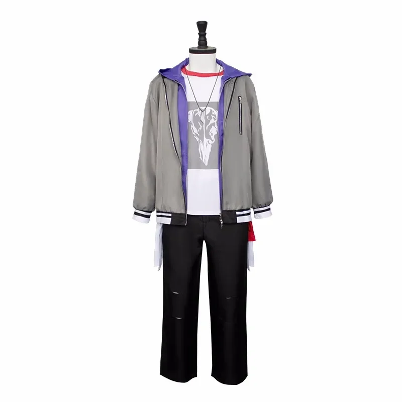 Project Sekai-tutú colorido para escenario, uniforme de cosplay Aoyagi Toya, peluca Aoyagi Toya, disfraz de Carnaval de Halloween