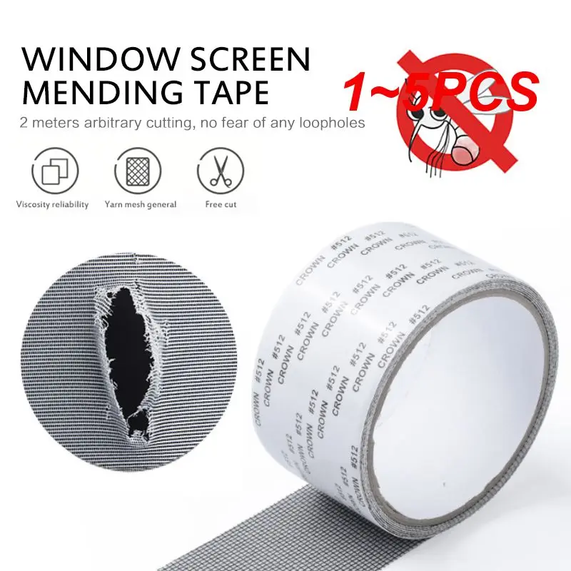 1~5PCS Net Mesh Repair Self-adhesive Door Fix Patch Anti-Insect Mosquito Fly Mesh Broken Holes Repair Window Screen Repair