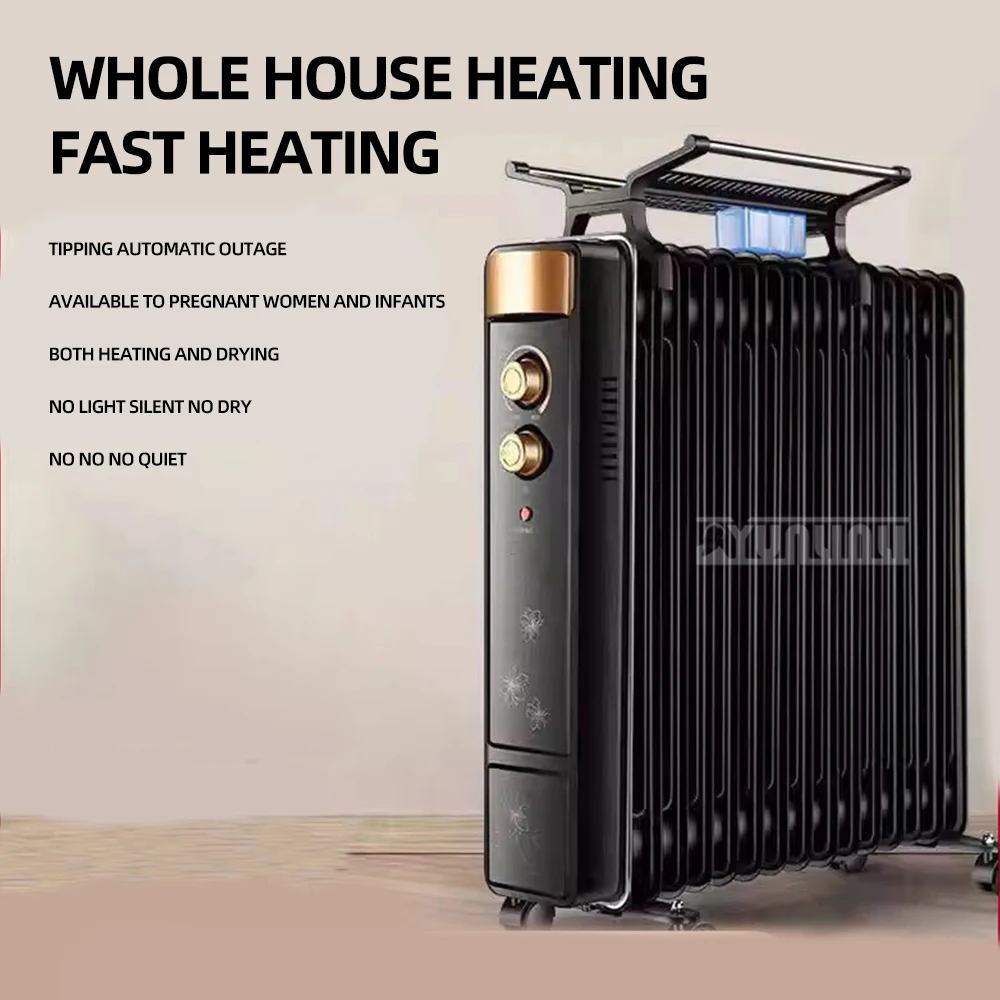 

1.5kw 2kw Home Electric Oil Heater, Indoor Electric Heater, Winter Oven, Oil Lamp Heater