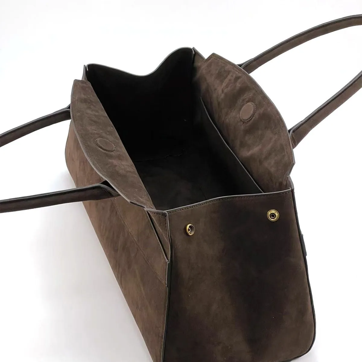 Bolsos de mano de gran capacidad de gamuza a la moda para mujer, bolsos de hombro de diseñador Maillard, tendencia de otoño e invierno, bolso grande para ir al trabajo 2024