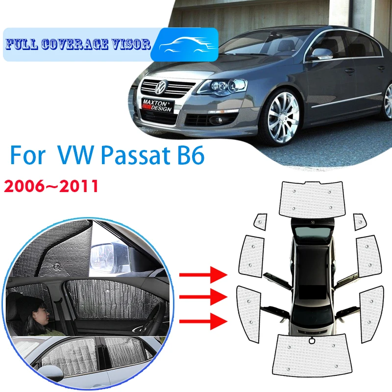 Dla Volkswagen VW Passat B6 2006 ~ 2011 2010 przednia szyba samochodu parasolka przednia ochrona UV reflektor parasol przeciwsłoneczny samochodowa