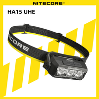 NITECORE HA15 UHE Working Headlamp AAA battery Camping Headlight EDC Head-mounted Fishing Light Running Lightweight