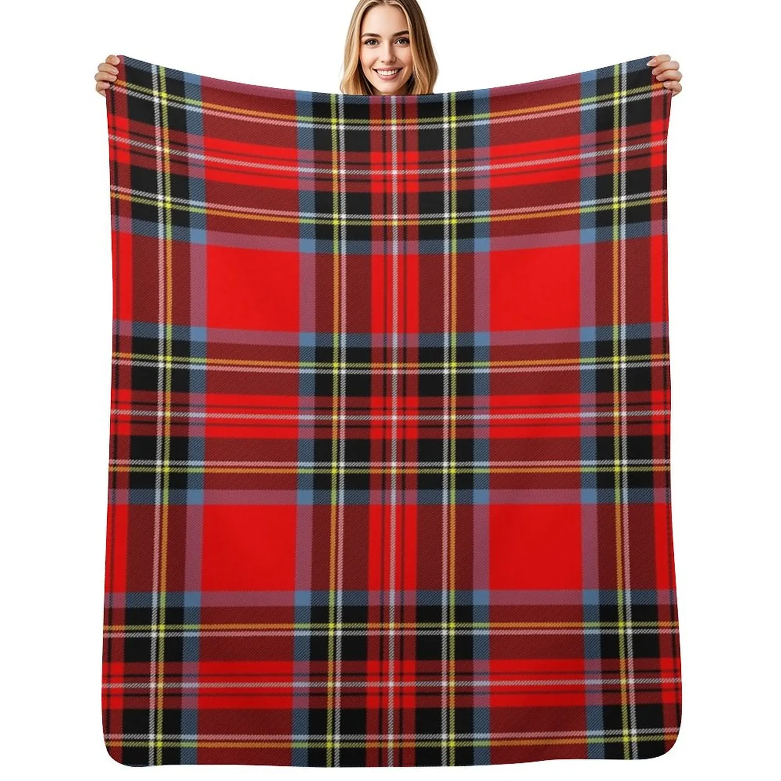 

Stewart Royal Modern Tartan - Thistle Throw Blanket Weighted halloween for winter Luxury Brand Blankets