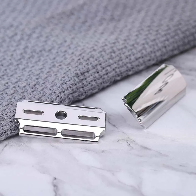 Yaqi Vostok 90SB Straight Bar 316 Stainless Steel Polished Safety Razor Head with 0.90mm Blade Gap