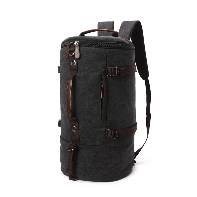 2024 Fashion Large Man Travel Bag Mountaineering Backpack Male Luggage Canvas Bucket Shoulder Army Bags For Boys Men Backpacks