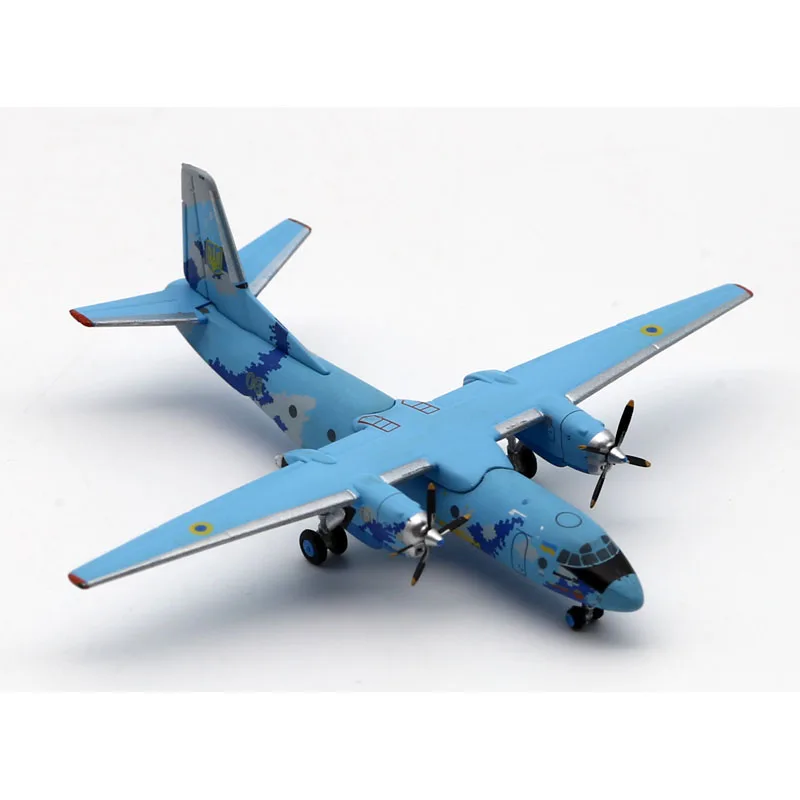 LH4327 Alloy Collectible Plane Gift JC Wings 1:400 Ukrainian Air Force Antonov AN-26 Diecast Aircraft Model 08 With Stand