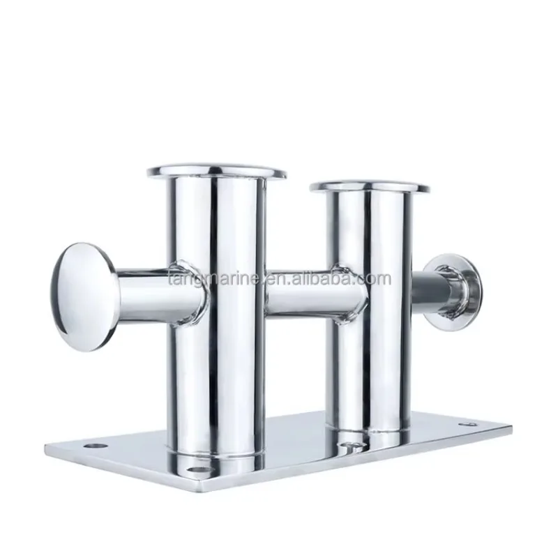 

STLF Professional Manufacturer Marine Hardware Double Cross Boat Bollard AISI316 Stainless Steel Mooring Bollard