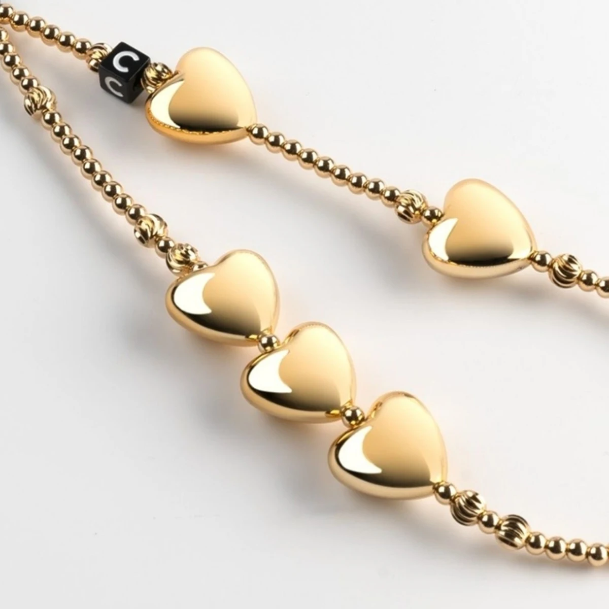 Love Heart Alloy Anti Loss Cellphone Lanyard Handheld Diagonal Cross Handle Fashion Chain Mobile Phone Strap