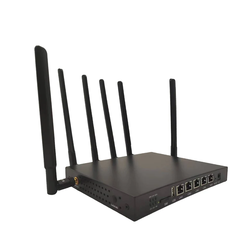 

4G 5G 1200Mbps Wireless Dual Band Router 5G Industry Router 16MB 256MB PCIE M.2 Slot Openwrt Firmware 4*1000M LAN