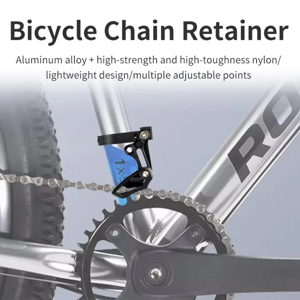 Adjustable Mountain Bike Chain Guide Durable Single Speed Down Hill MTB Chain Protective Drop Cover For 27.2-34.9 Inch MTB