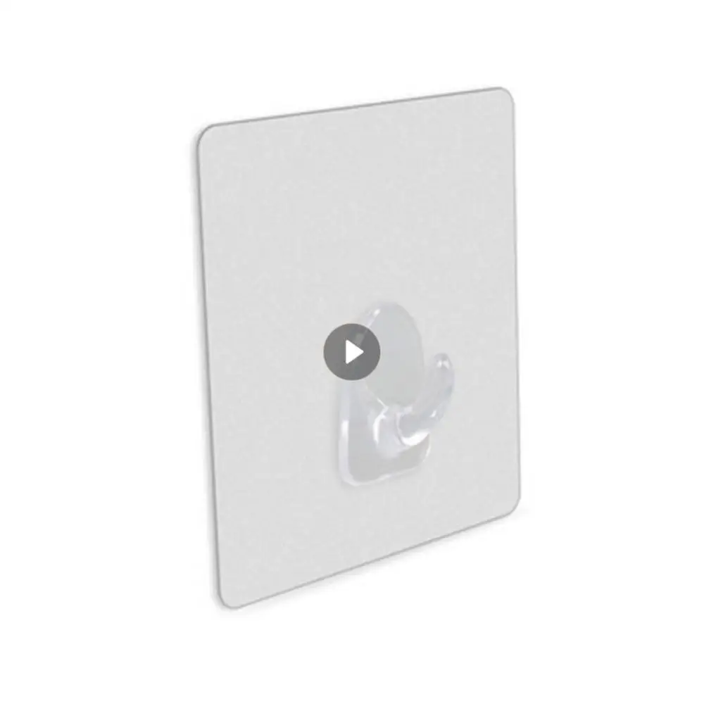 

Door Wall Hangers Hook Self Adhesive Plastic Transparent Heavy Duty Door Hangers Durable Kitchen Bathroom Accessories Horn Hook
