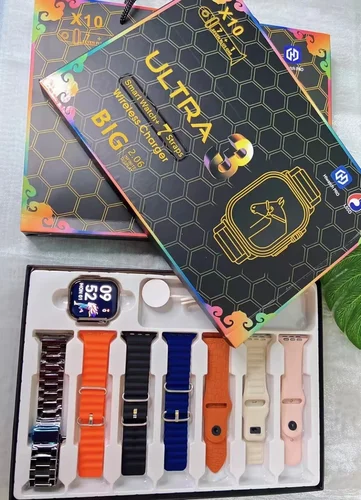7 + 1 reloj inteligente X10 Ultra 3 reloj deportivo para hombres mujeres Bluetooth llamada telefónica SmartWatch DIY reloj caras pulsera inteligente impermeable