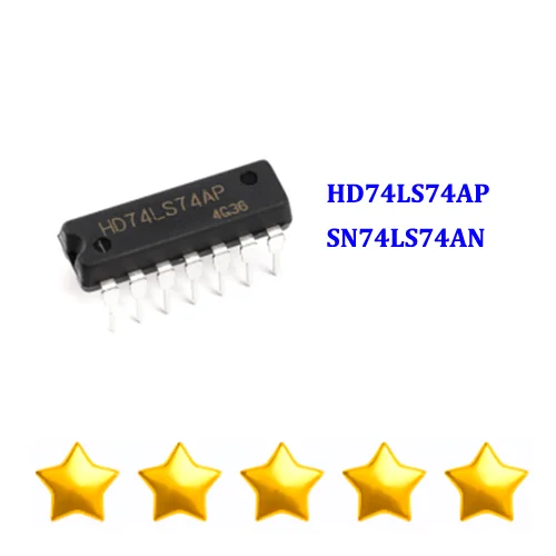 10PCS 74LS74 HD74LS74AP SN74LS74AN DIP14 100% New Original IC Chips