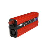 3000W Inverter Vehicle Inverter Dual USB Red Corrected Wave Solar Photovoltaic Power Converter DC 12V/24V to AC 110V/220V