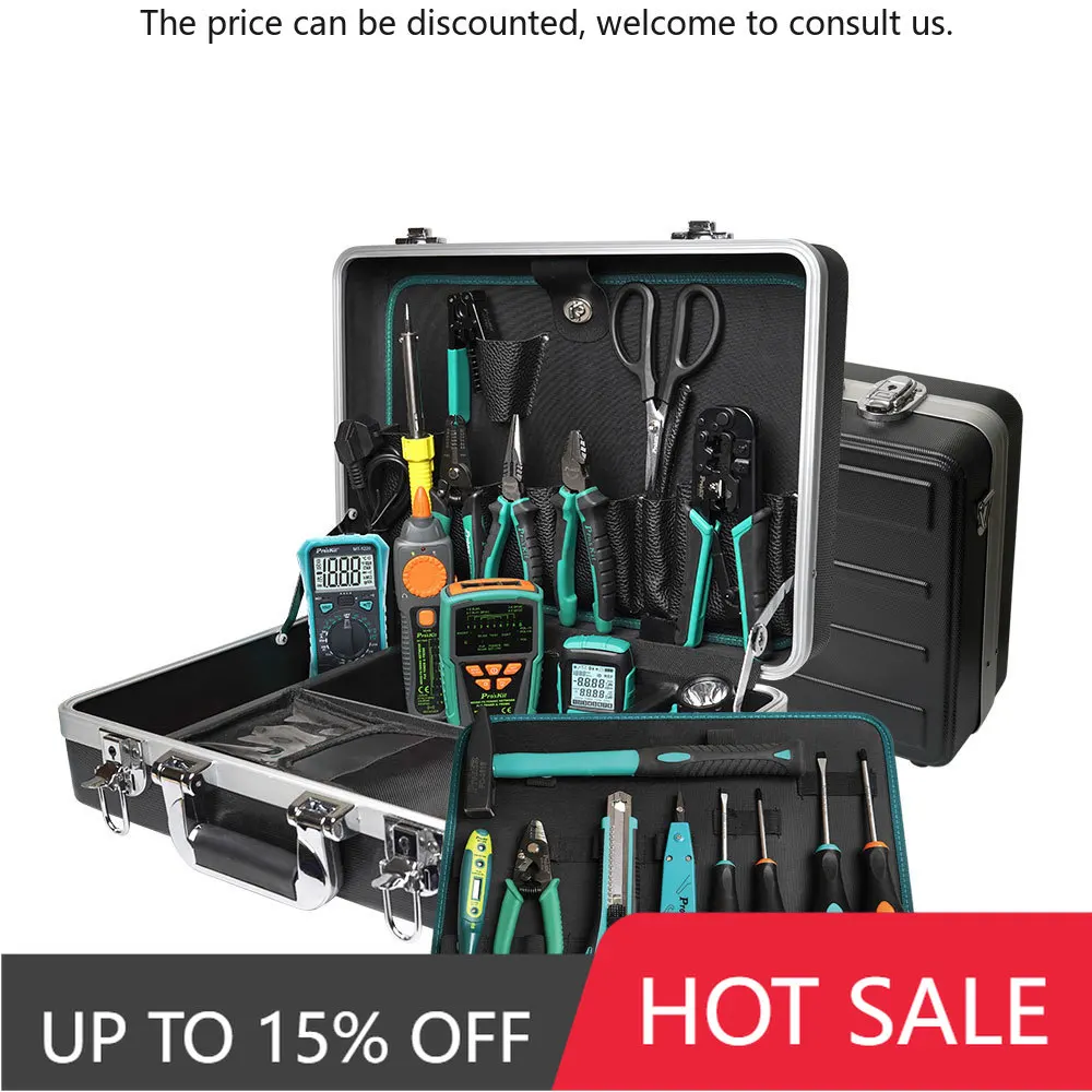 

PK-9472G Telecommunications Network Toolkit For Fiber Optic Cable Inspection Maintenance Versatile Tool Set For Network Africa
