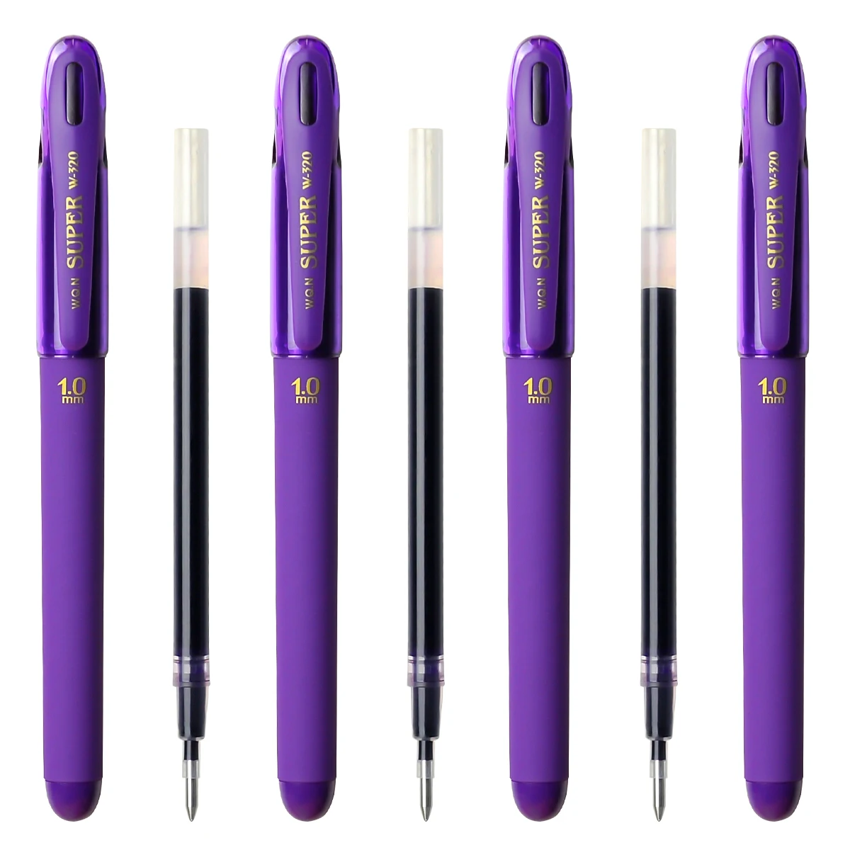 WQN Großvolumiger, dicker Büro-Kugelschreiber, Signatur-Kalligrafie-Stift, 1,0 mm Gelstift für Schule, Büro, Schreibwarenbedarf – Detail 6