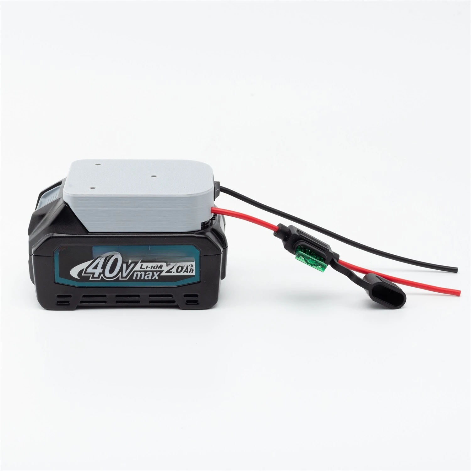 Adaptor for Makita 40V Li-ion Battery W/Fuse Holder and Switch Terminal DIY Adapter Block 14AWG for Control Car Toy