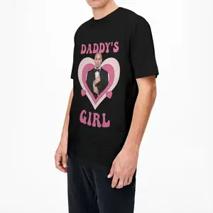 Daddys Girl Pitbull Mr Worldwide T -Shirt, reines Baumwolltop, kurze Ärmel, Sänger, rosa Herz, Sommer 6 Hauptverkauf Pitbull -Shirt - №5