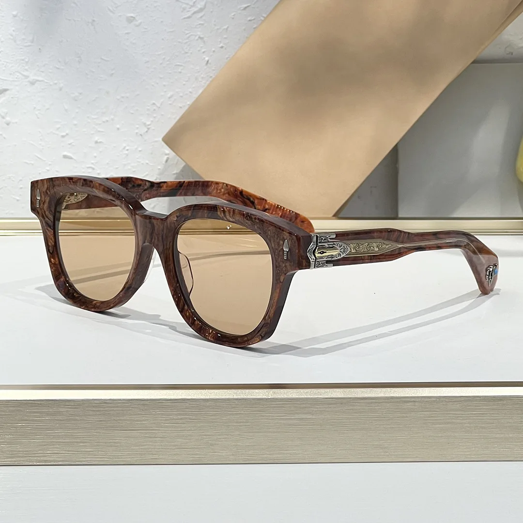 

MOJAVE Luxury Sunglasses Gemstone Inlaid Premium Handmade Acetate Round Frame UV400 European Fashion Unisex Eyewear