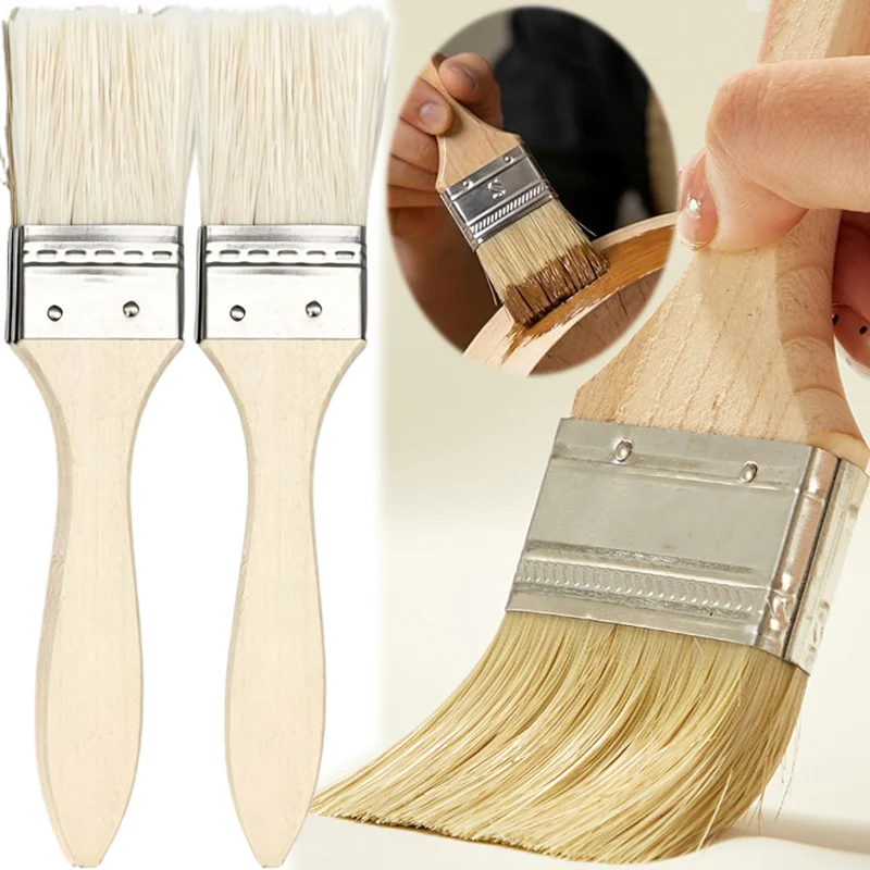 5/10/20 Pcs Paint Brush Household Soft-bristled Dust-removing Brushes Wooden Handle Wall Fence Furniture Painting Brushes