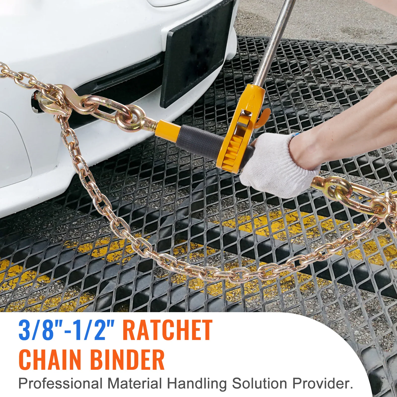 2PCS Ratchet Chain Binder 3/8