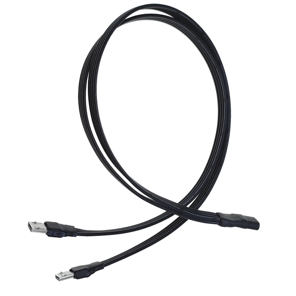 Mini USB 2-in-1 single charging cable dual mini C-type USB data cable 20cm 30cm 50cm mobile Android charging cable