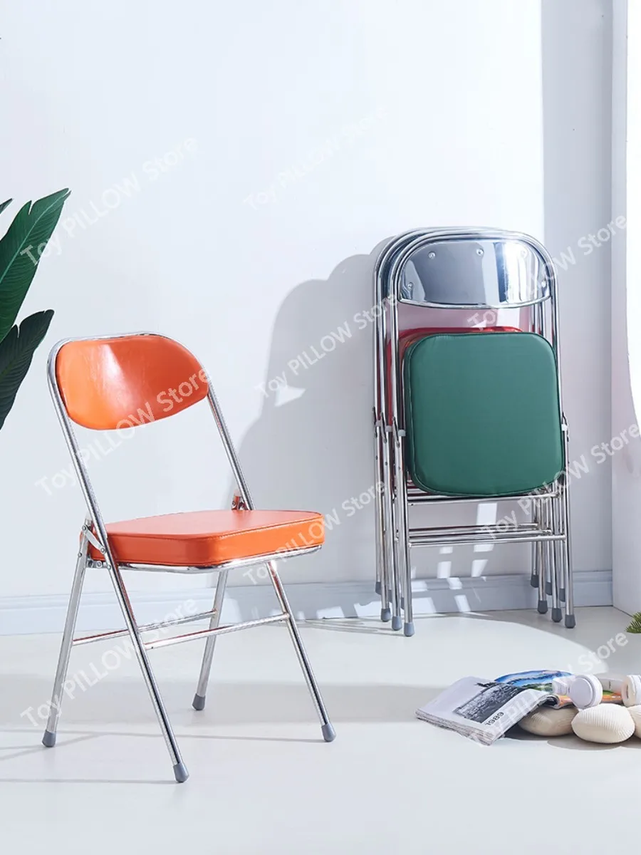 

Household retro electroplating folding medieval back Dining chair