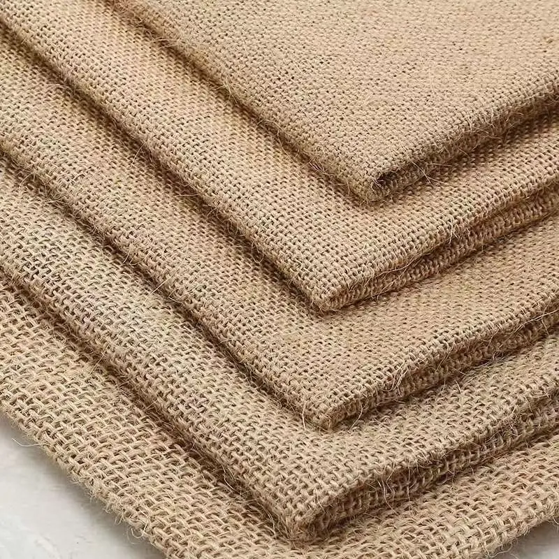 Meetee 100X160cm Natural Burlap Cloth Mesh Linen Textile Fabric for Bag Placemats Tablecloth Background Decor DIY Accessories