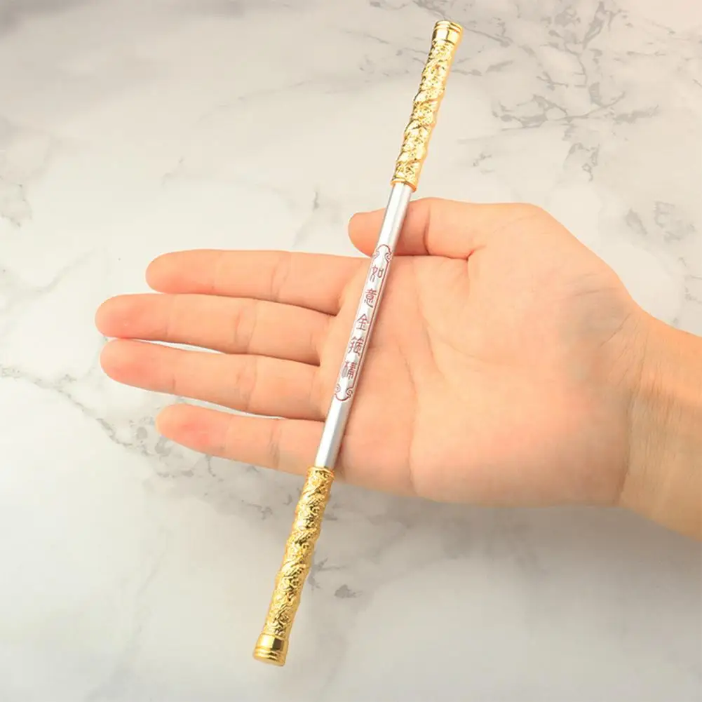15-22cm Journey to the West Character Weapon Golden Spear Full Metal Lance Ancient  Model Ornament Toys for Replica Miniatures