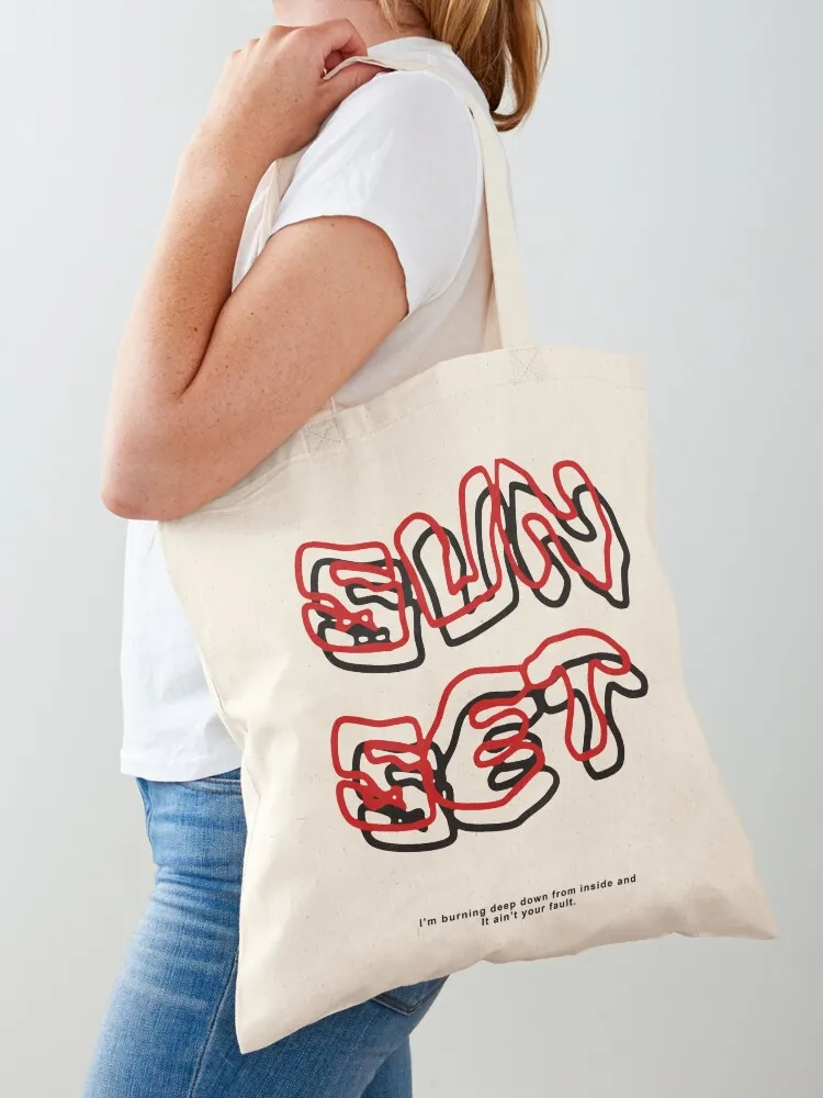 I Told Sunset About You / I Promised You The Moon T-Shirt Tote Bag custom bags bags luxury women Fabric bag tote bag custom