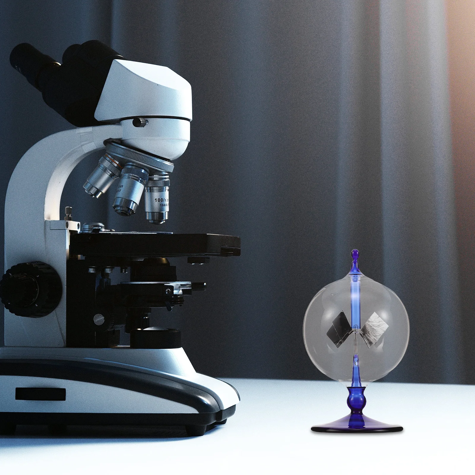 

Crookes Radiometer Black Paddle Scientific Instrument Home Decoration Energy Demonstration Popular Educational Science Gift Item