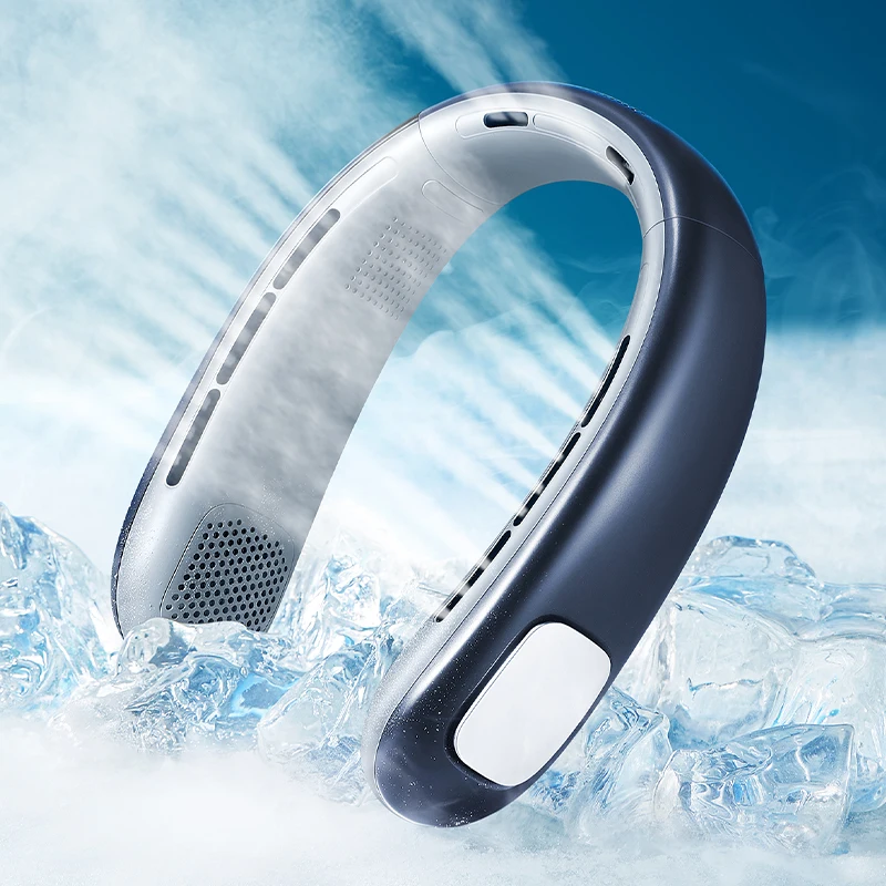 

USB Rechargeable Neck Cooling Fan with Long Battery Life Neck Fan and Fast Charging Neck Fan